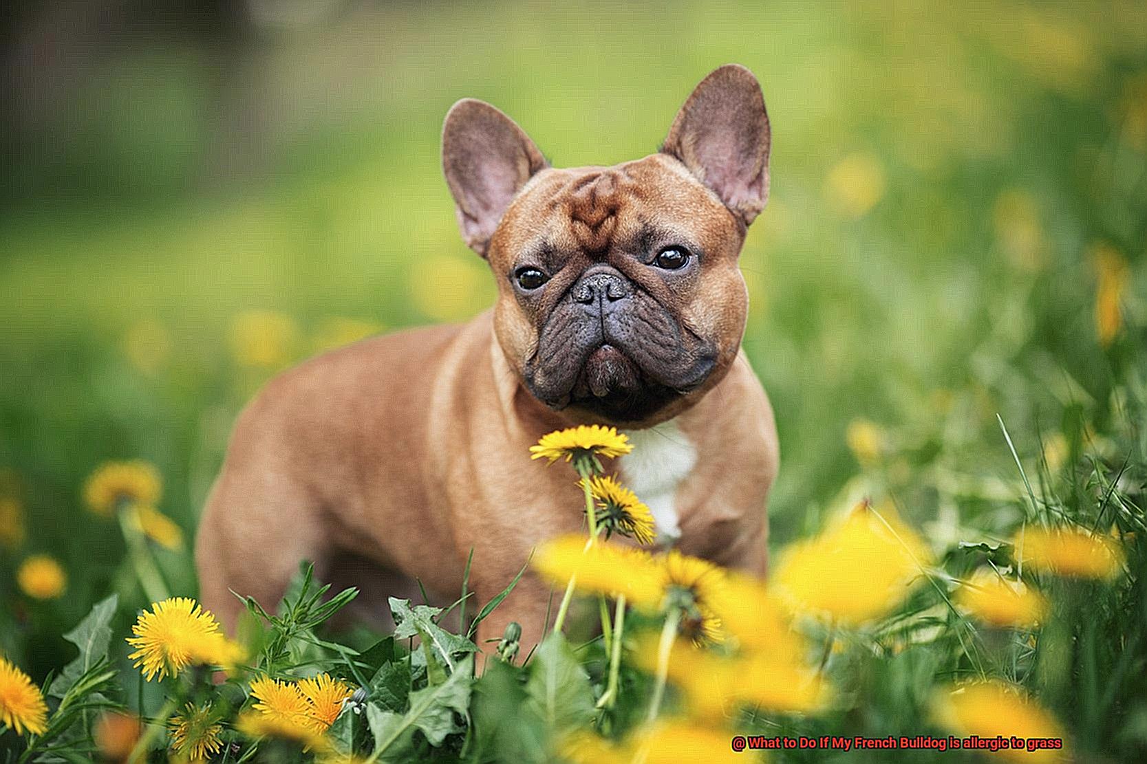 What to Do If My French Bulldog is allergic to grass-3