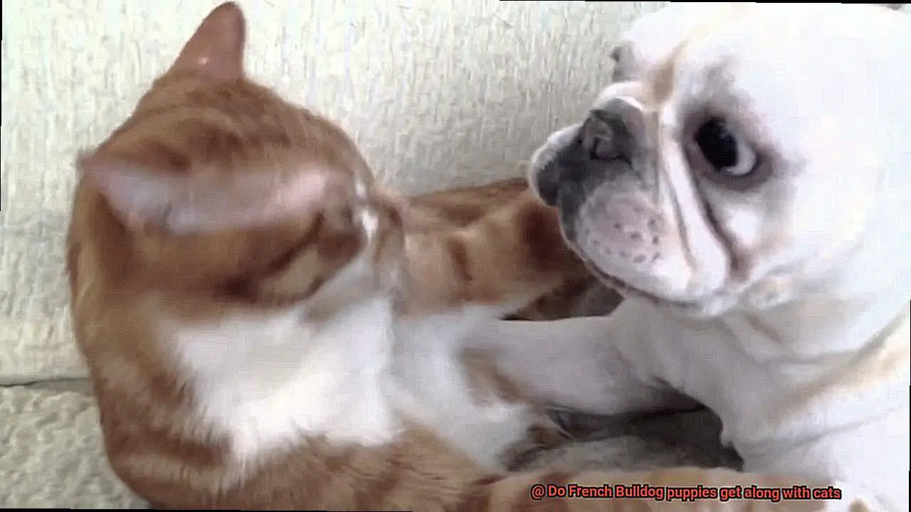 Do French Bulldog puppies get along with cats-2
